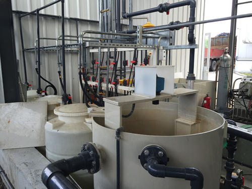 化肥廠氨氮廢水處理系統(tǒng)工程施工現場流程